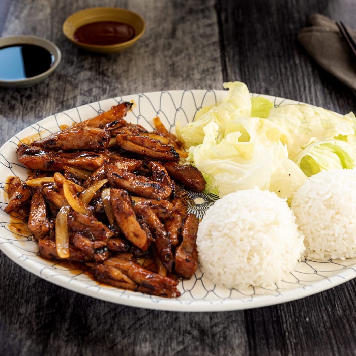 Spicy Chicken Teriyaki.